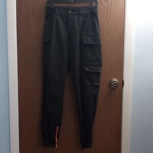 Men's Black Cargo Pants Size S